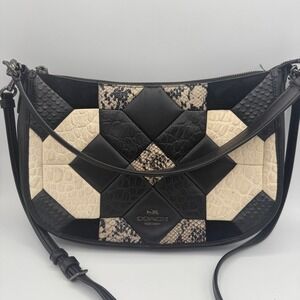 Coach Canyon Chelsea Quilt Patchwork Shoulder Bag‎ 38296 Snake Leather